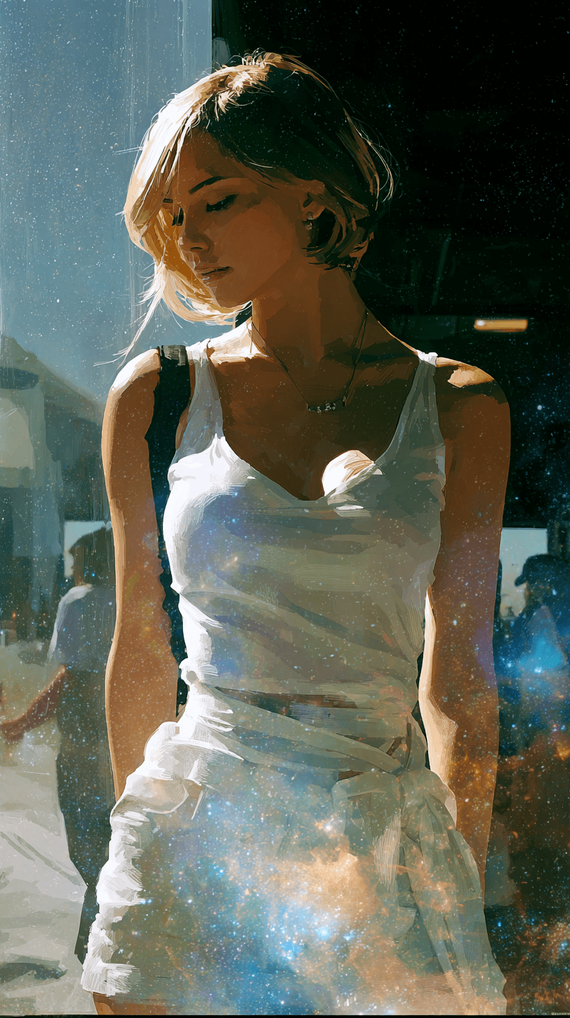 Run at a selfish pace, and your hard heart will burn, Girl, you've colored your emotions with the speed of the moon, And shine beyond the expression of dispersion