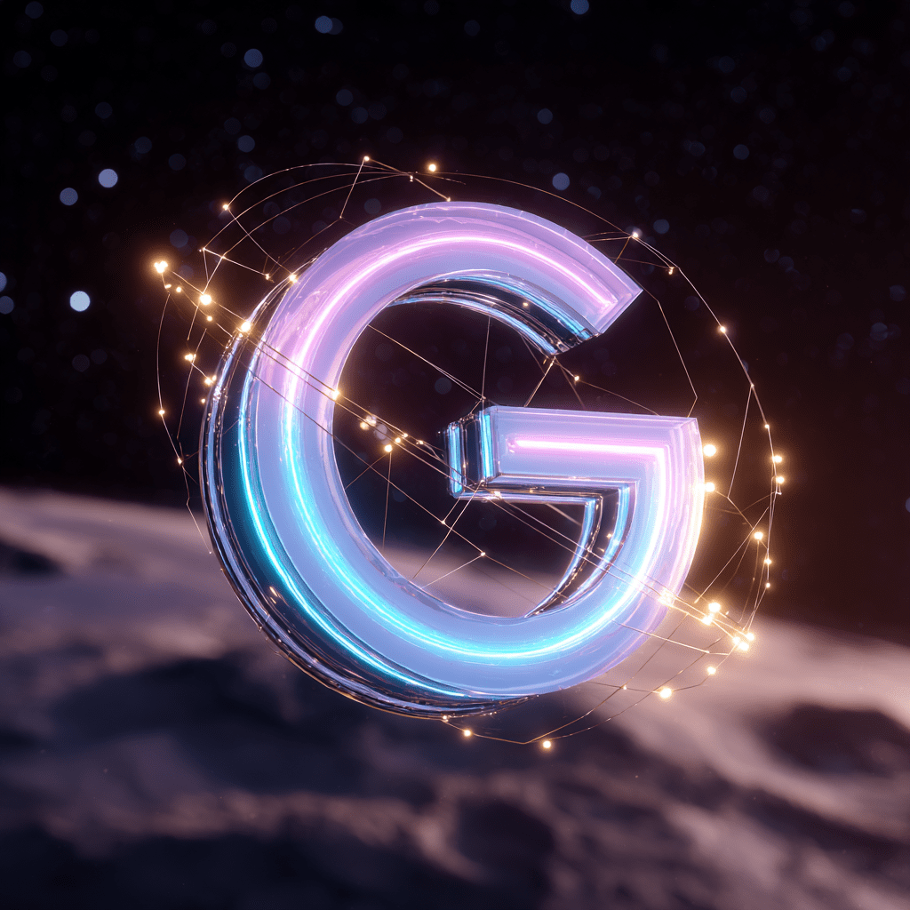 시공간 초월 2100년 AI 우주 구글로고