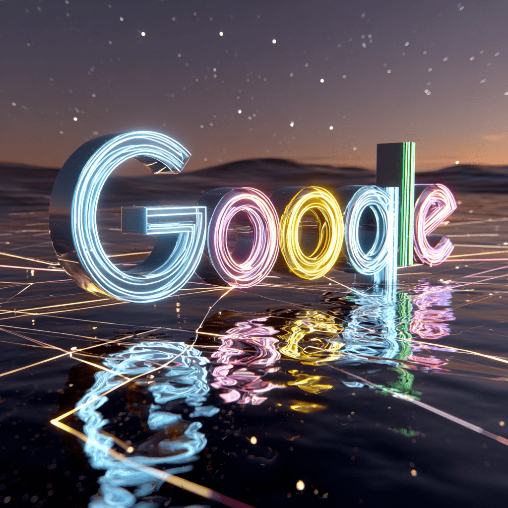 시공간 초월 2100년 AI 우주 구글로고