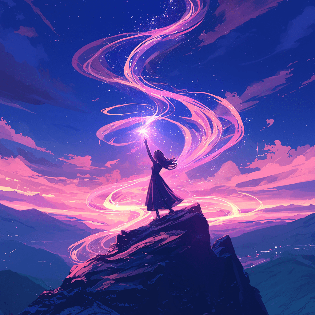 새벽별을 뒤흔드는 여성