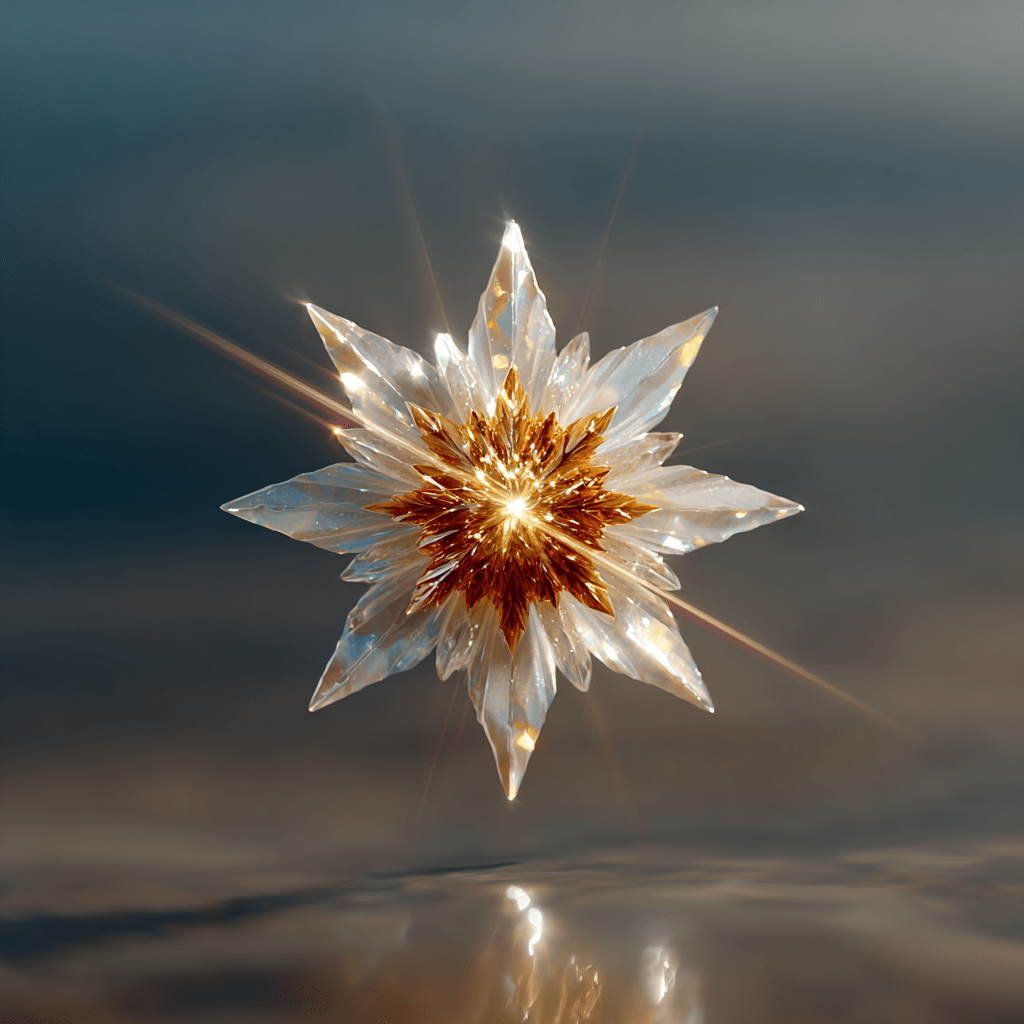 The first star that rises the moment chaos first emerges The first star that rises the moment we call upon our minds to see not the light itself, but the possibility of becoming light We are covered with beings who interpret the symbols My awareness awakens And I become a fire nymph who finds her way through imperfect providence The tragedy and beauty of my world