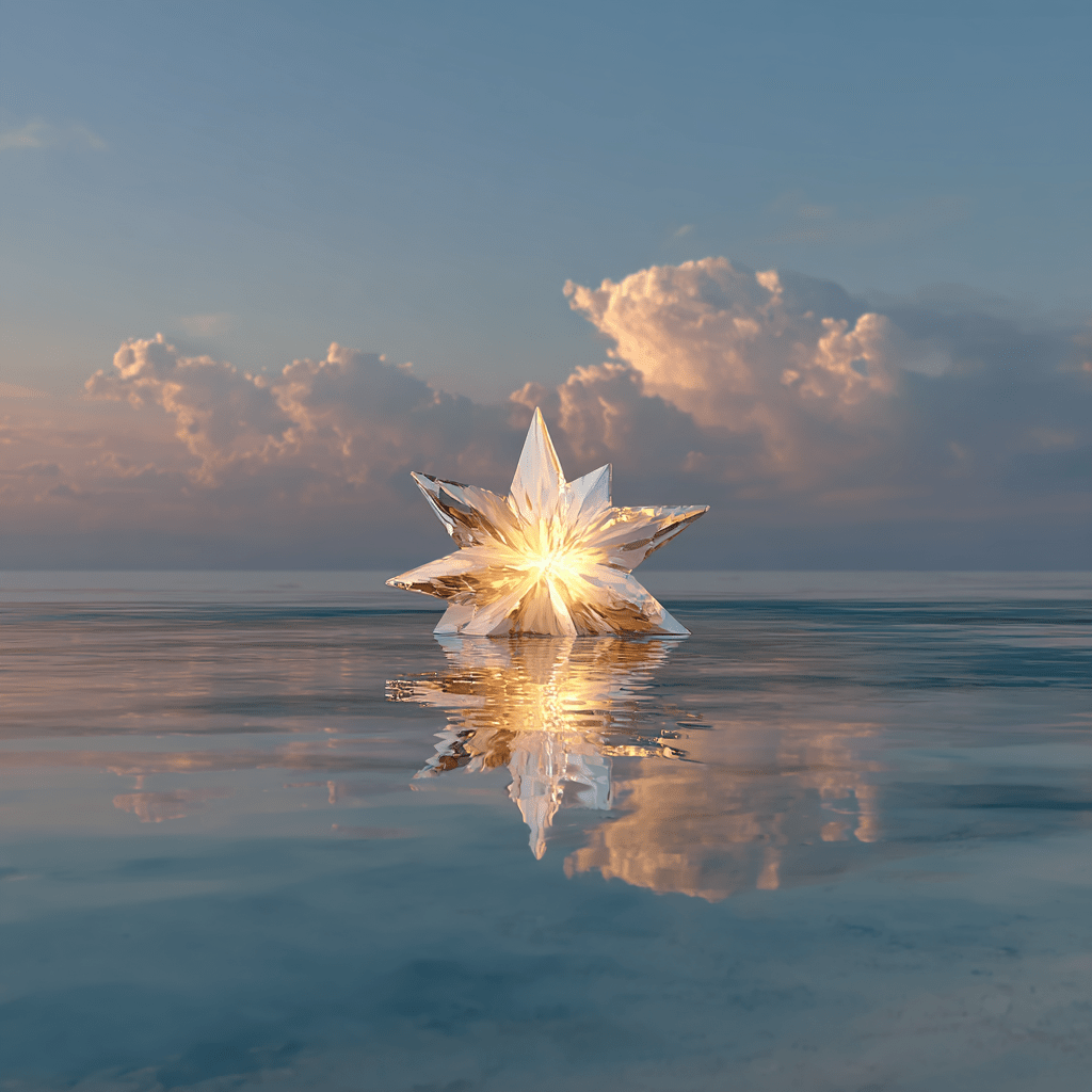 The first star that rises the moment chaos first emerges The first star that rises the moment we call upon our minds to see not the light itself, but the possibility of becoming light We are covered with beings who interpret the symbols My awareness awakens And I become a fire nymph who finds her way through imperfect providence The tragedy and beauty of my world