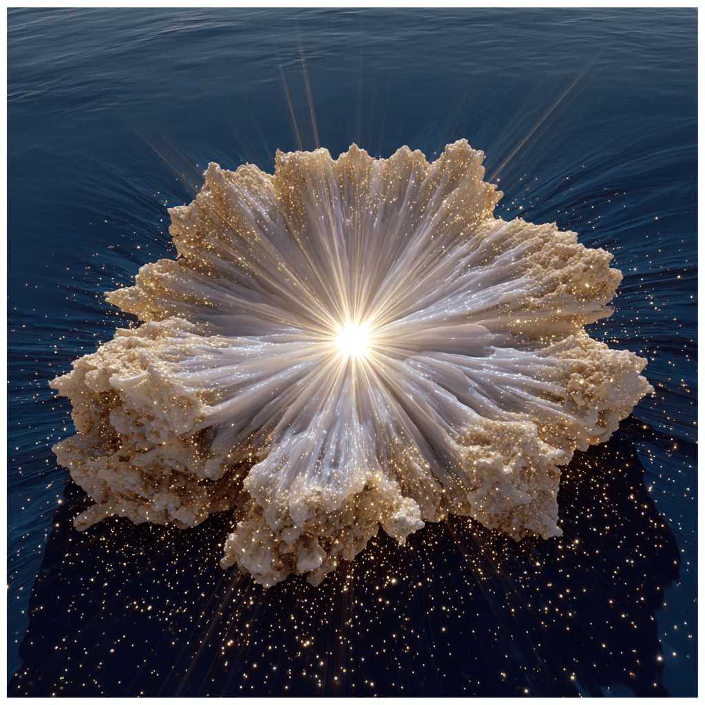 The first star to emerge from chaos, the possibility of becoming light, not light itself