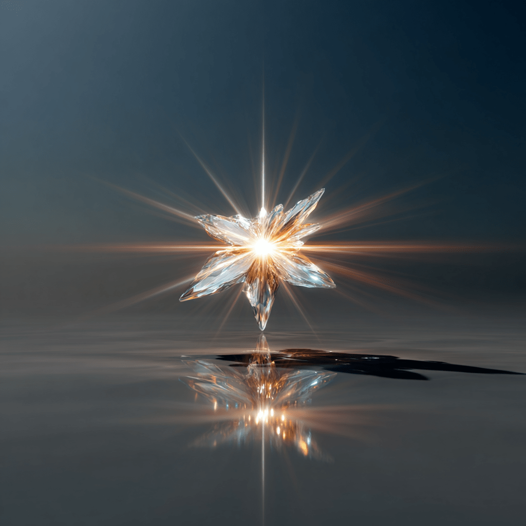 The first star to emerge from chaos, the possibility of becoming light, not light itself