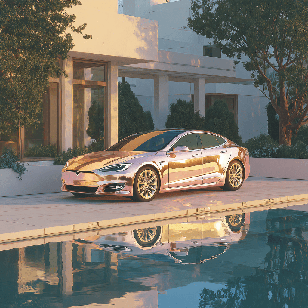 부를 상징하는 테슬라