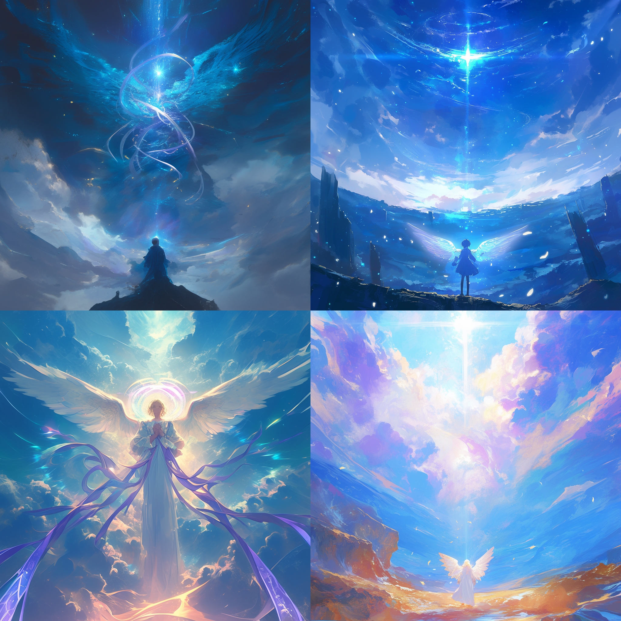 천사가 내려다 보는 이유 빛이 휘둘리며 전해오는  오늘 나는 어딜 향해 가는가 내리 꽂히면  발동해야 비로소 눈빛이 자각하는 길 오늘 나는 어디를 보는가 정신이 광활한 우주를 움직여