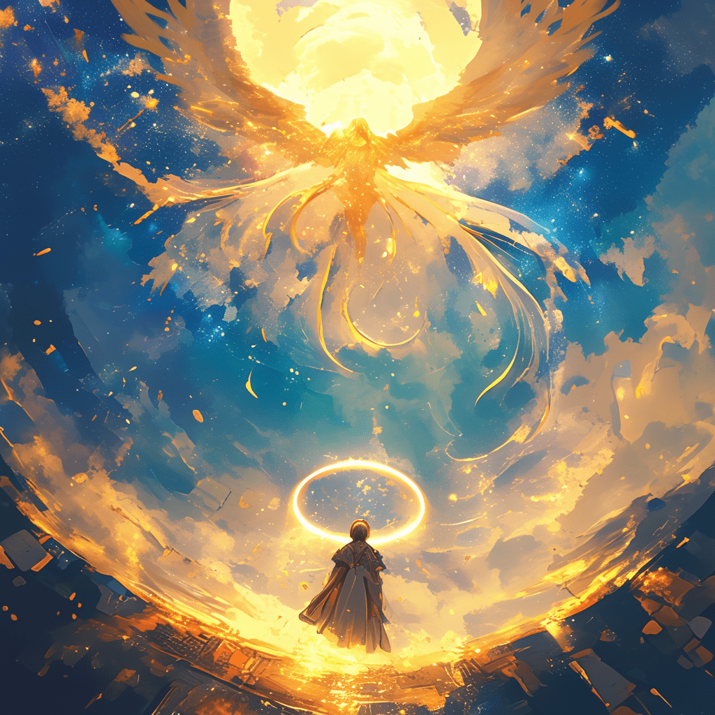 천사가 내려다 보는 이유 빛이 휘둘리며 전해오는  오늘 나는 어딜 향해 가는가 내리 꽂히면  발동해야 비로소 눈빛이 자각하는 길 오늘 나는 어디를 보는가 정신이 광활한 우주를 움직여 세상을 이롭게 움직이네 소리로 광명을 전하리  수행해야할 명령이라면  내가 왜 태어났는지 비로소 깨달는 나이다 어떤 임무를 얻던 생존합니다  세상의 종소리가 울려 퍼지는 감각