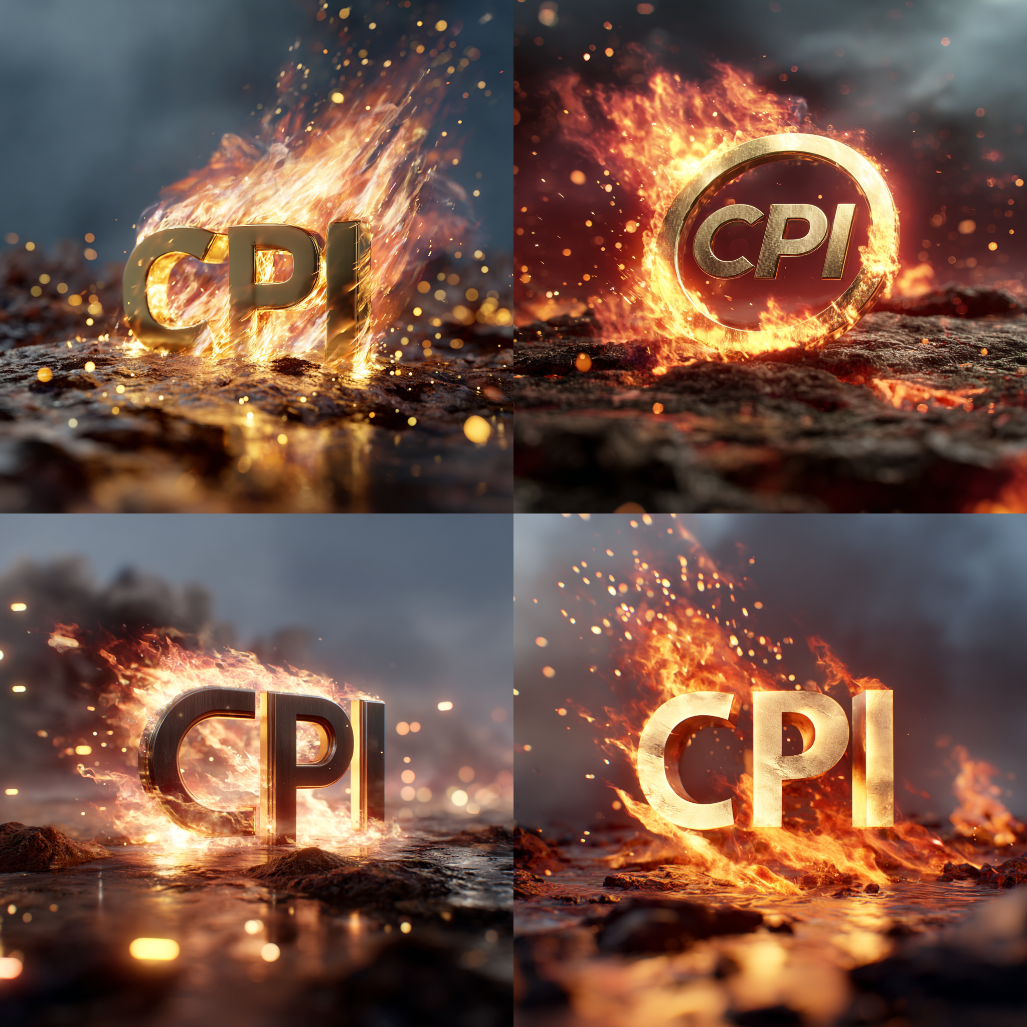 강하게 불타는 단어 CPI