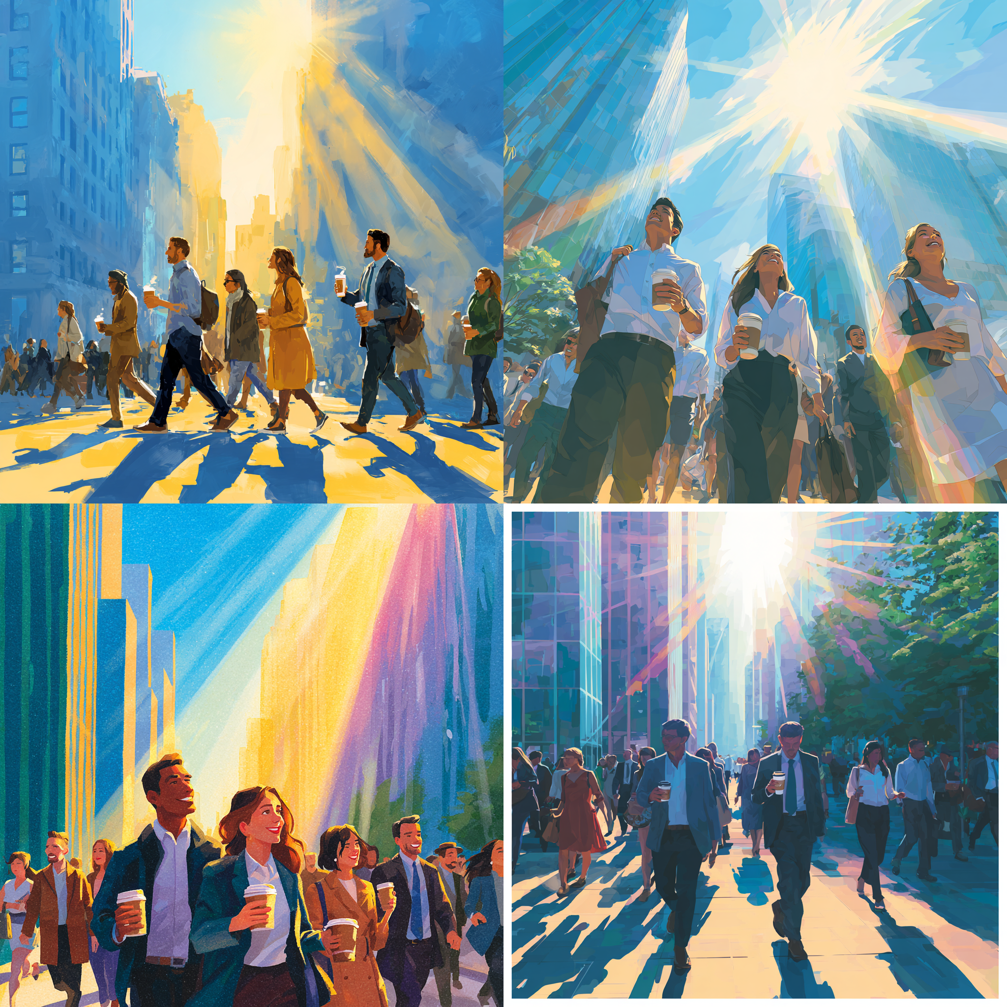 활기찬 월요일 출발