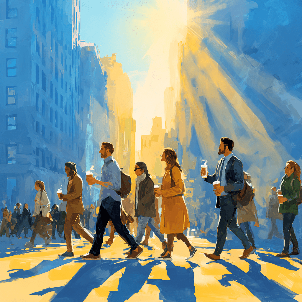 활기찬 월요일 출발