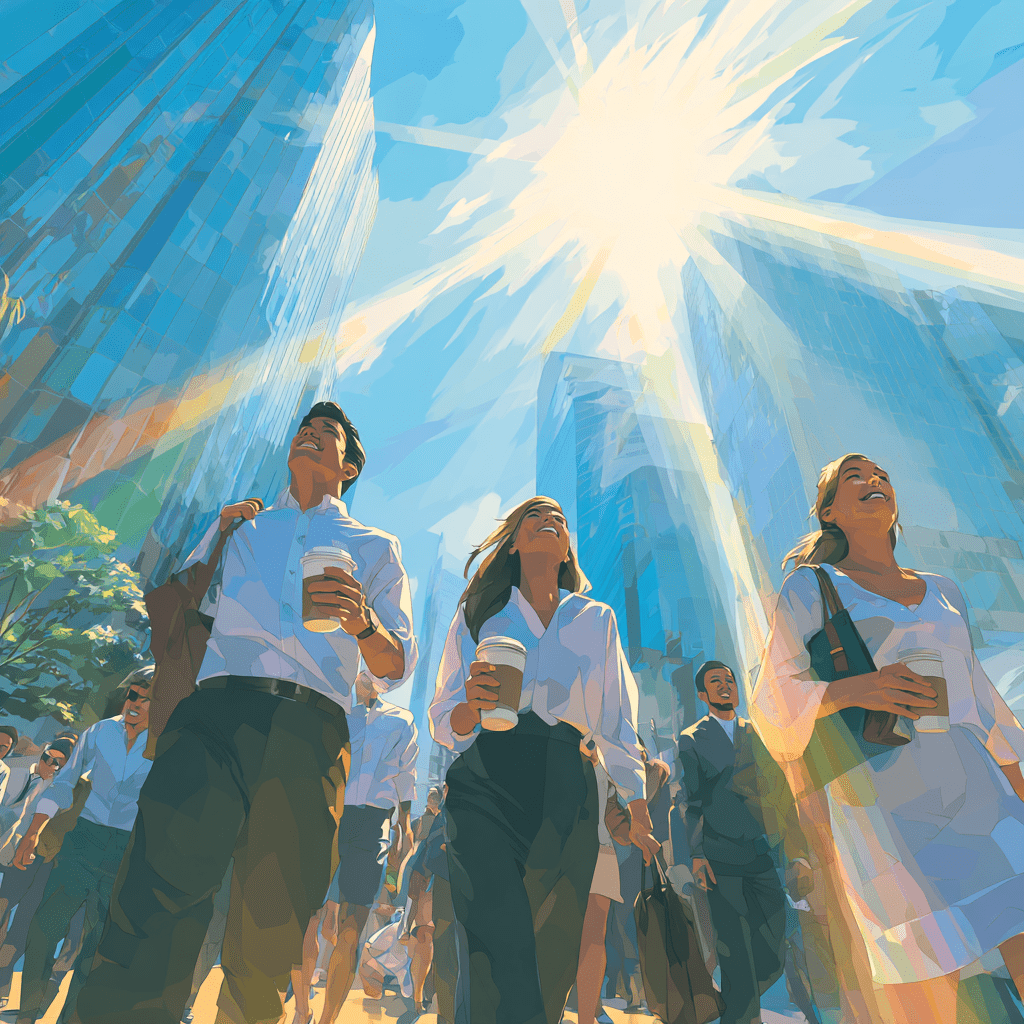 활기찬 월요일 출발