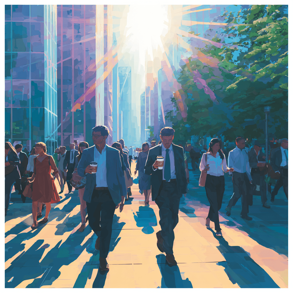 활기찬 월요일 출발