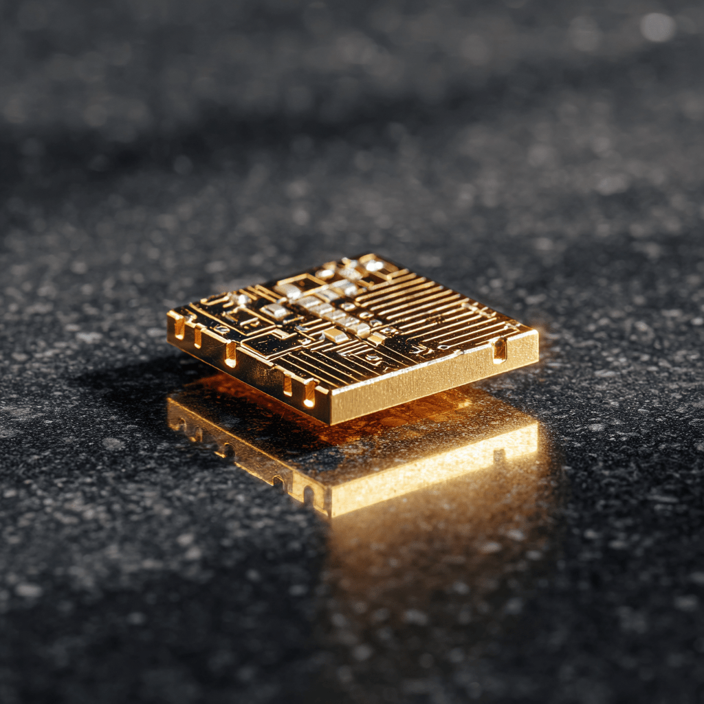 순금으로 만든 루빈칩