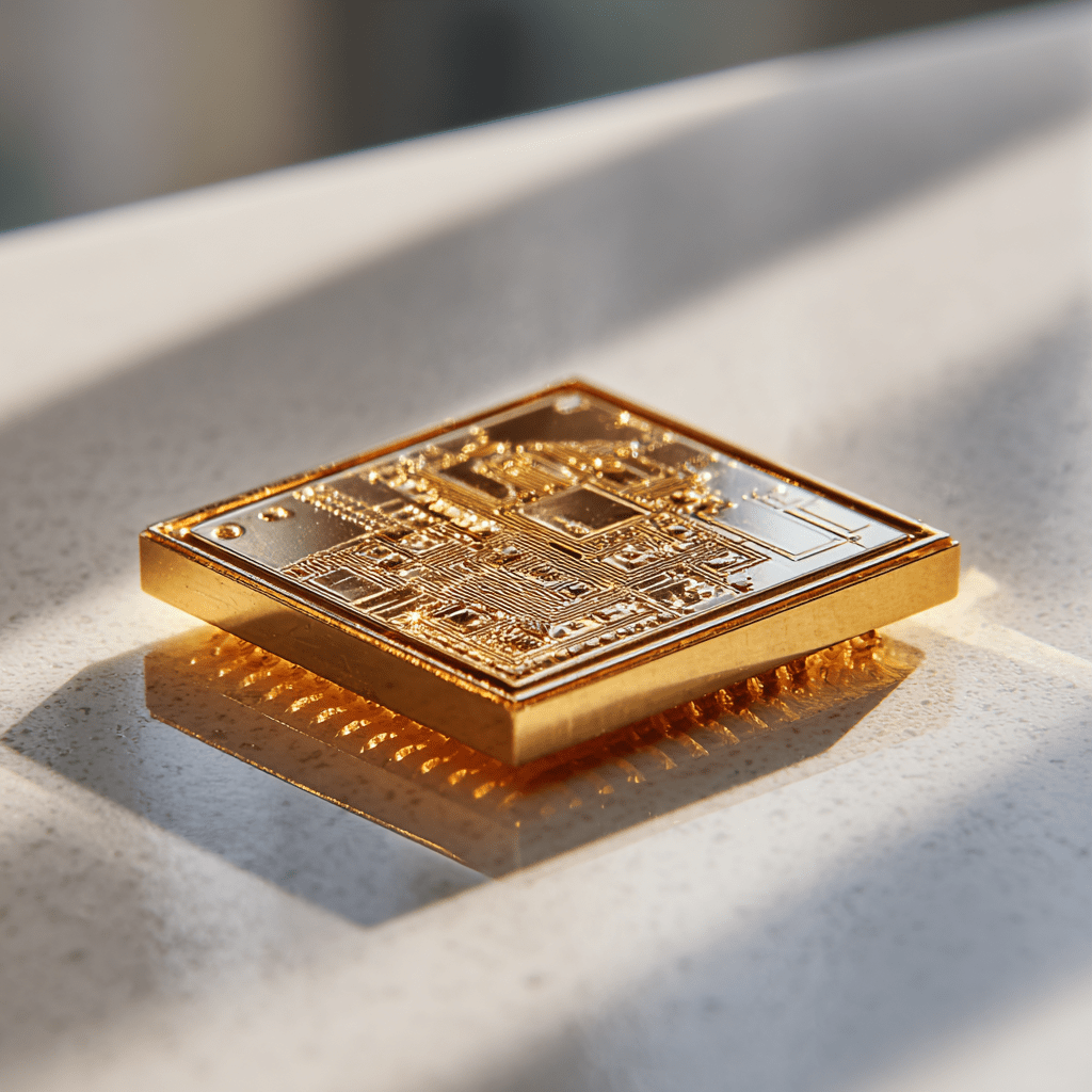 순금으로 만든 루빈칩