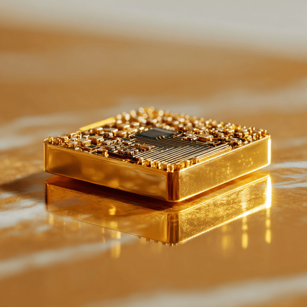 순금으로 만든 루빈칩