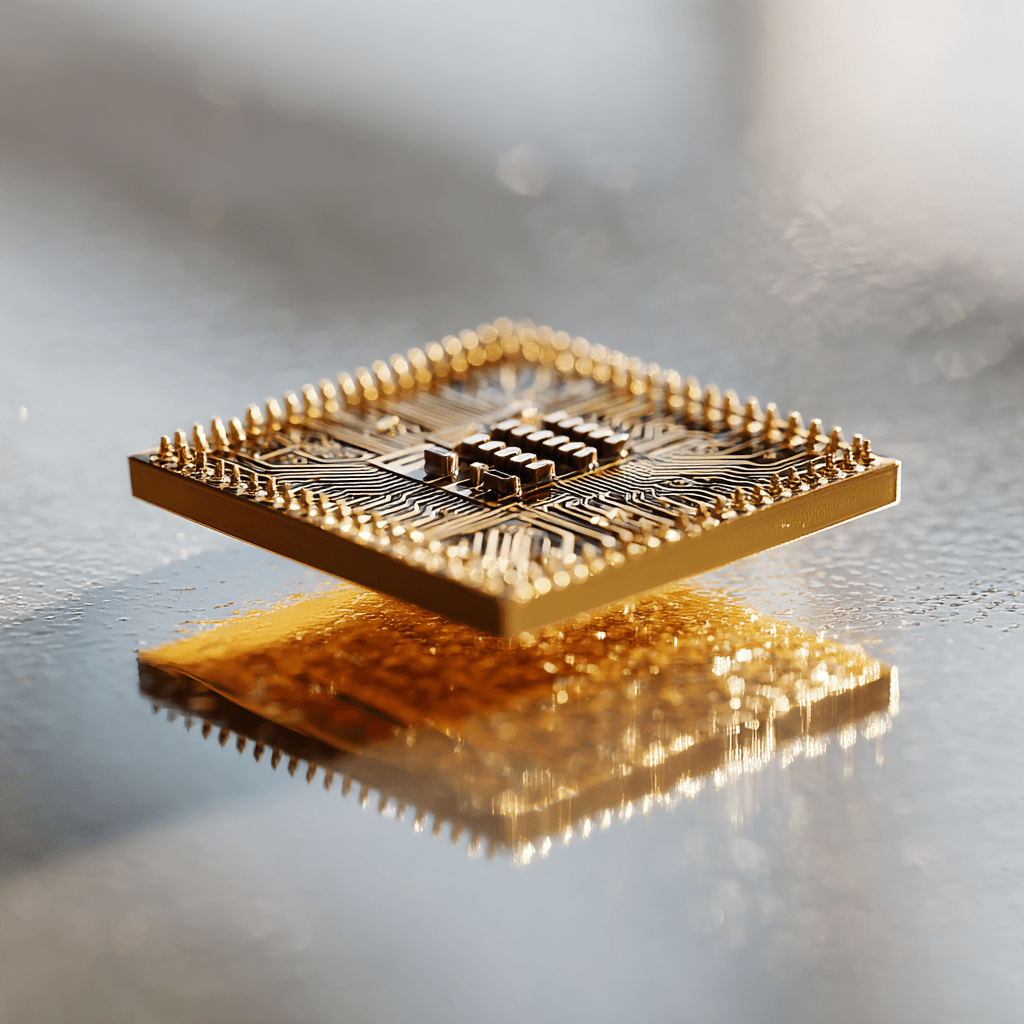 순금으로 만든 루빈칩