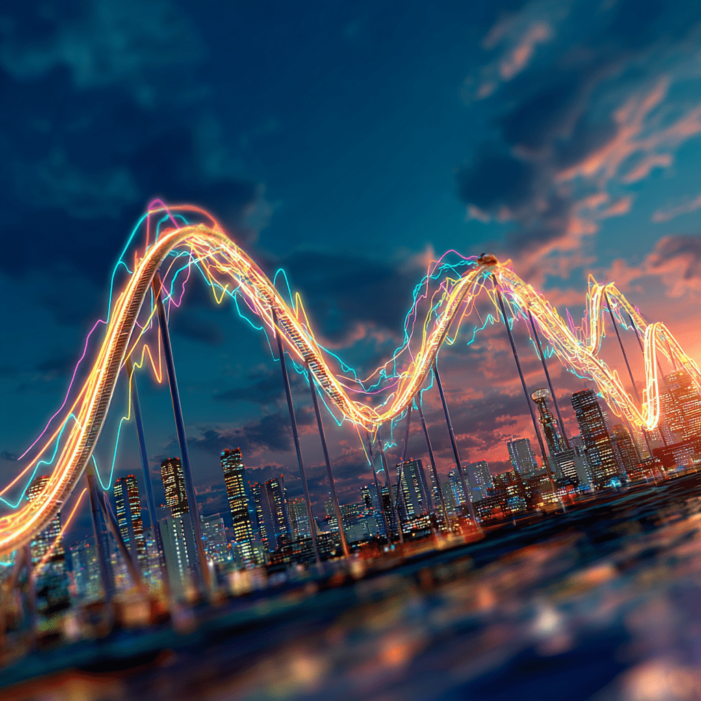 주식차트 롤러코스터