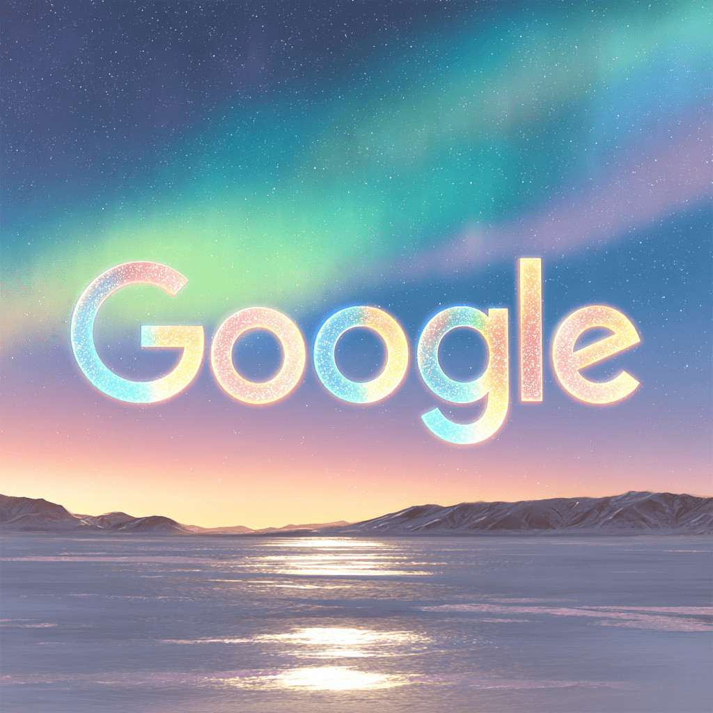오로라 구글로고