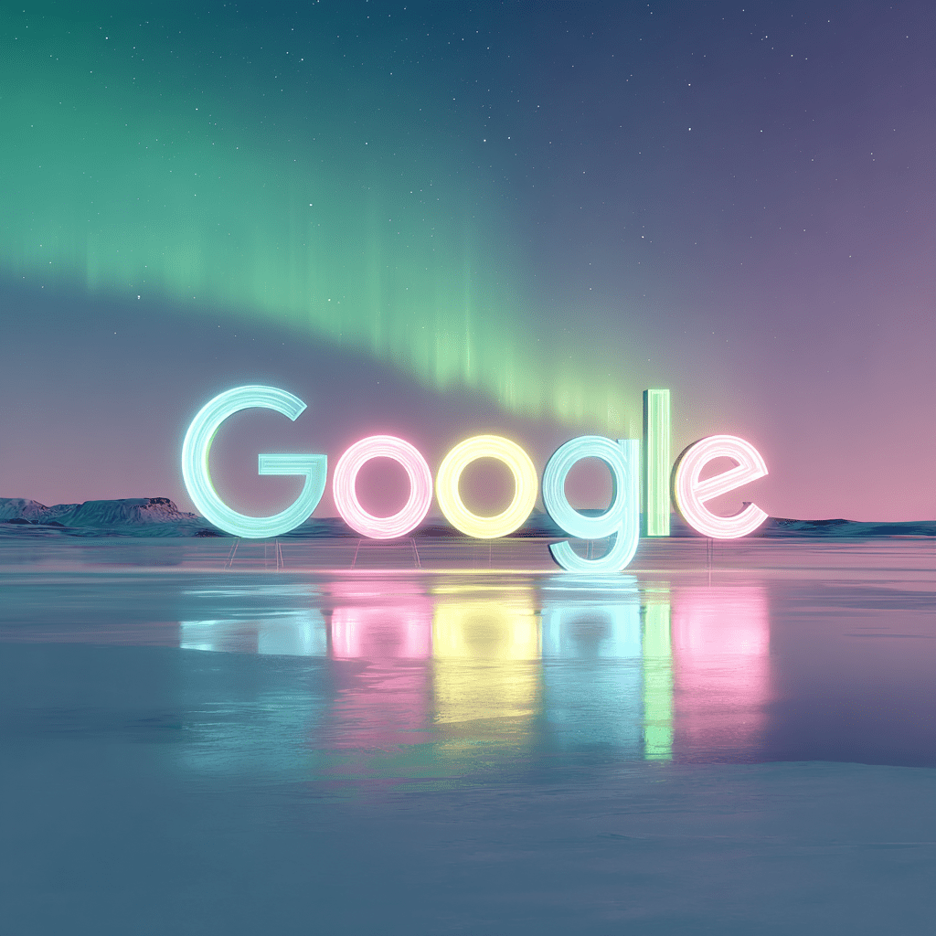 오로라 구글로고