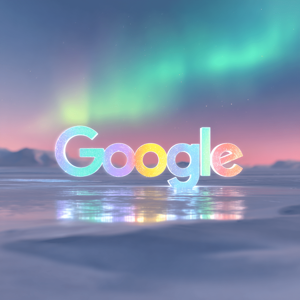 오로라 구글로고