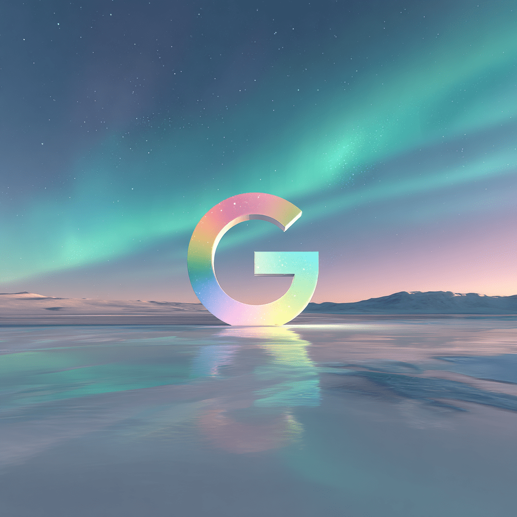 오로라 구글로고