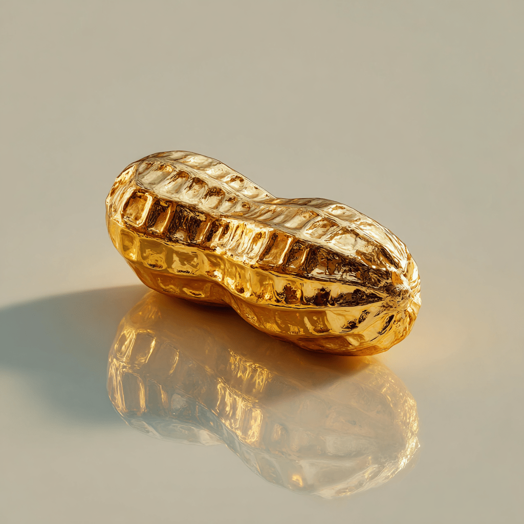 순금으로 만들어진 땅콩