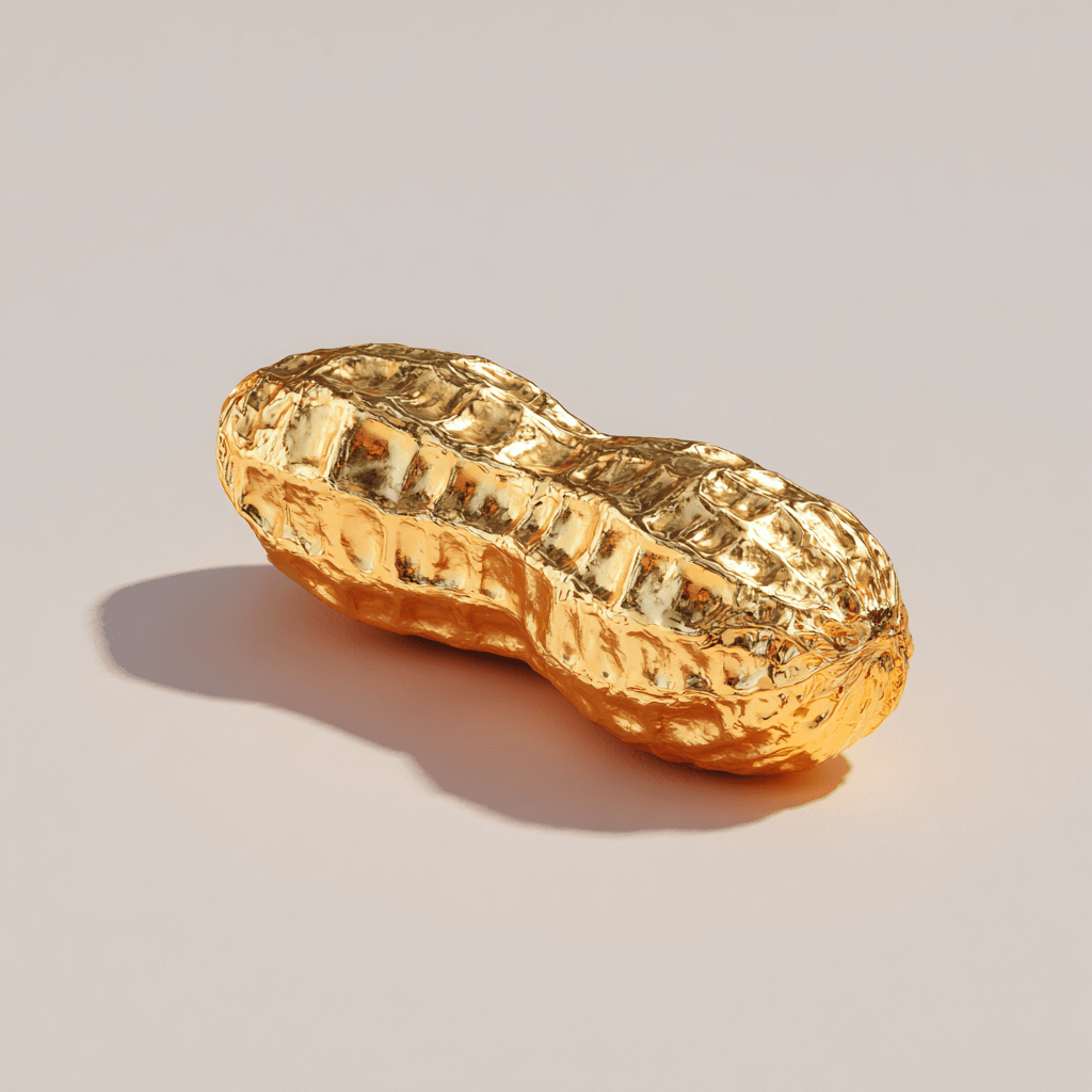 순금으로 만들어진 땅콩