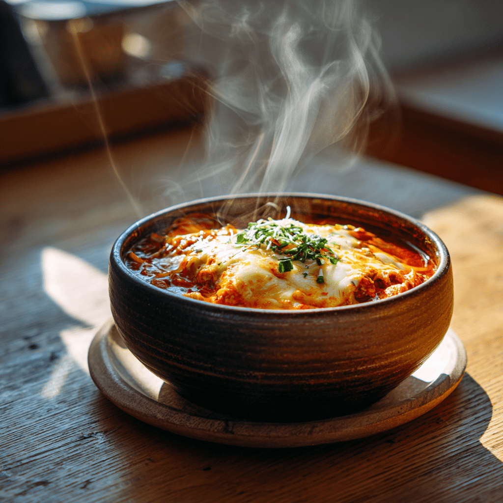 치즈 범벅 김치찌개